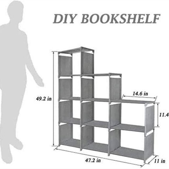 NEW 9 Cube Storage Shelf Organizer Bookcase - Picture 3 of 3